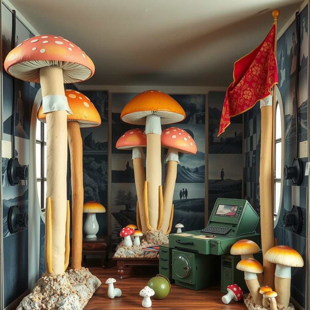 Surreal Hyperreal Sculpture in Mixed Media