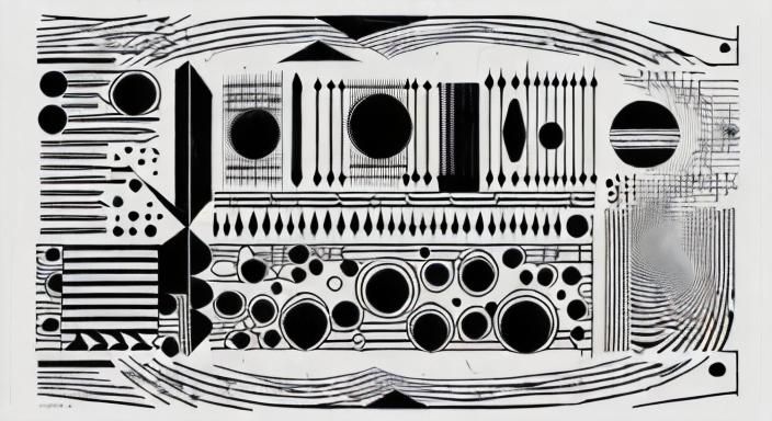 Abstract Graphic Score Inspired by Experimental Music