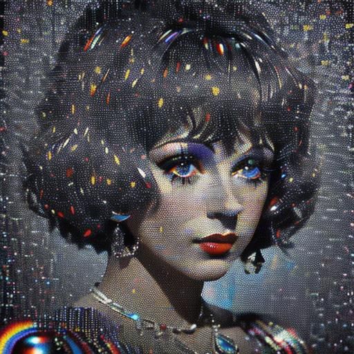 Classic Hollywood Portrait with Vibrant Colors