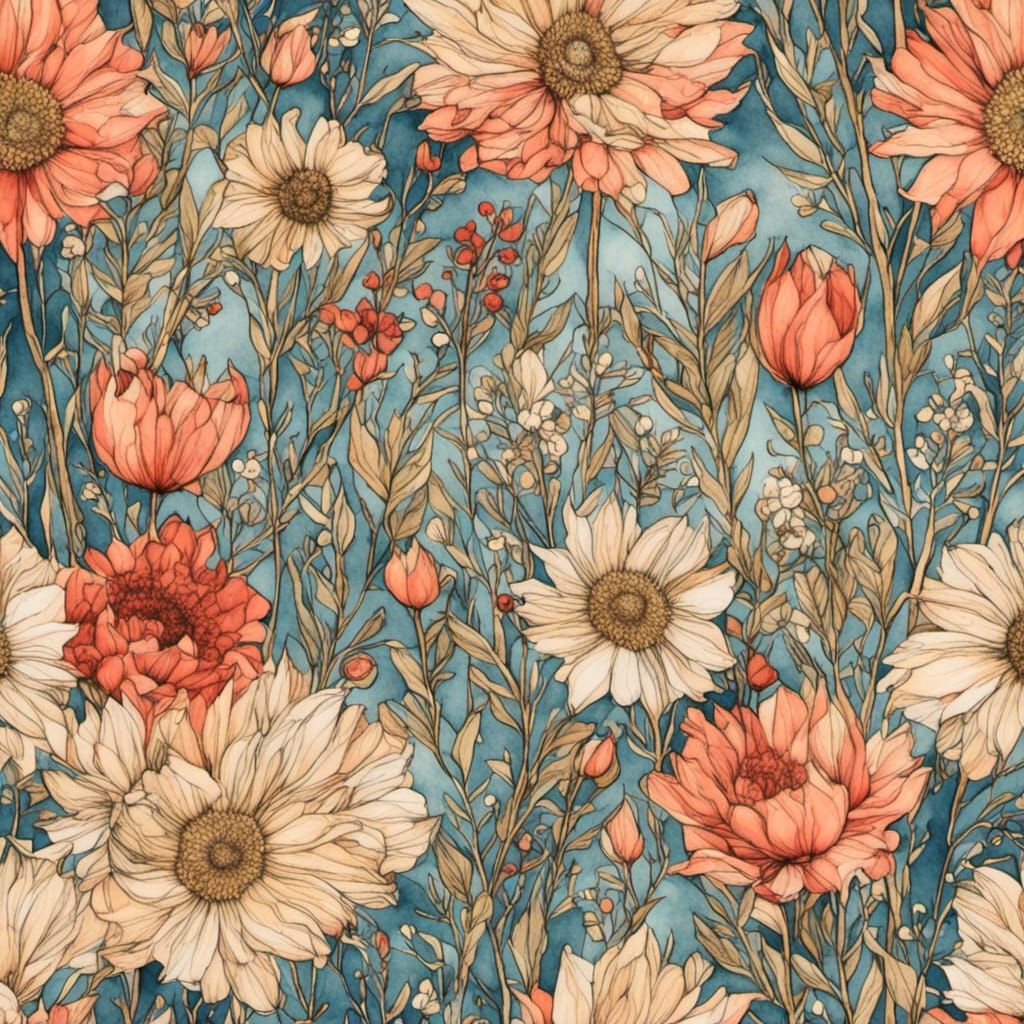 Earth Laughs in Flowers: A Floral Dreamscape