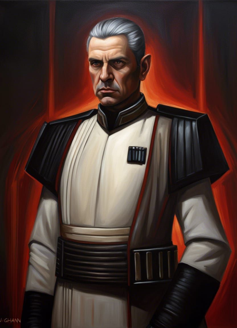 Sith Empire Officer in Hyperdetailed Fantasy Oil Style