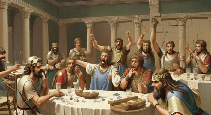 Ancient Hebrews and Romans Party Together