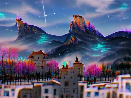 Velaris City Dreamscape: Holographic Astral Illustration