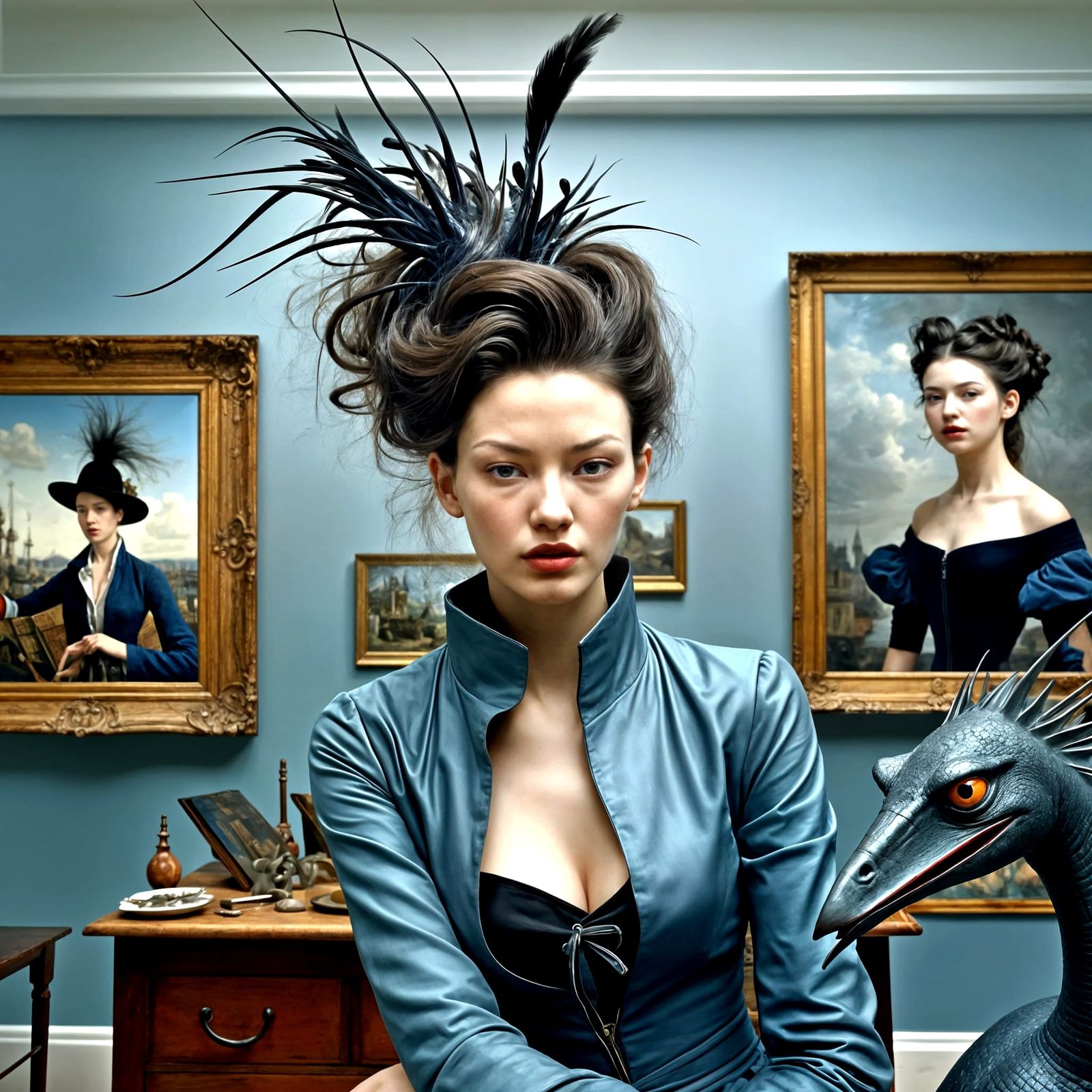 Abstract 17th Century Life in Matte Painting