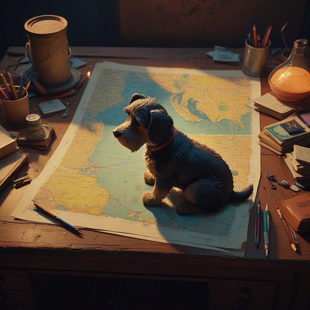 Whimsical Study in Vibrant Colors and Textures