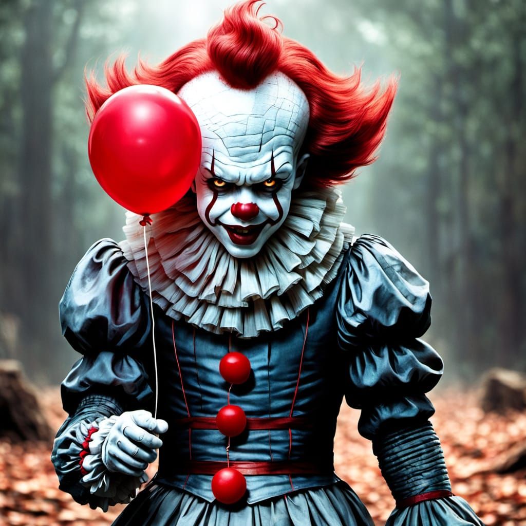 Pennywise the Dancing Clown with Red Balloon