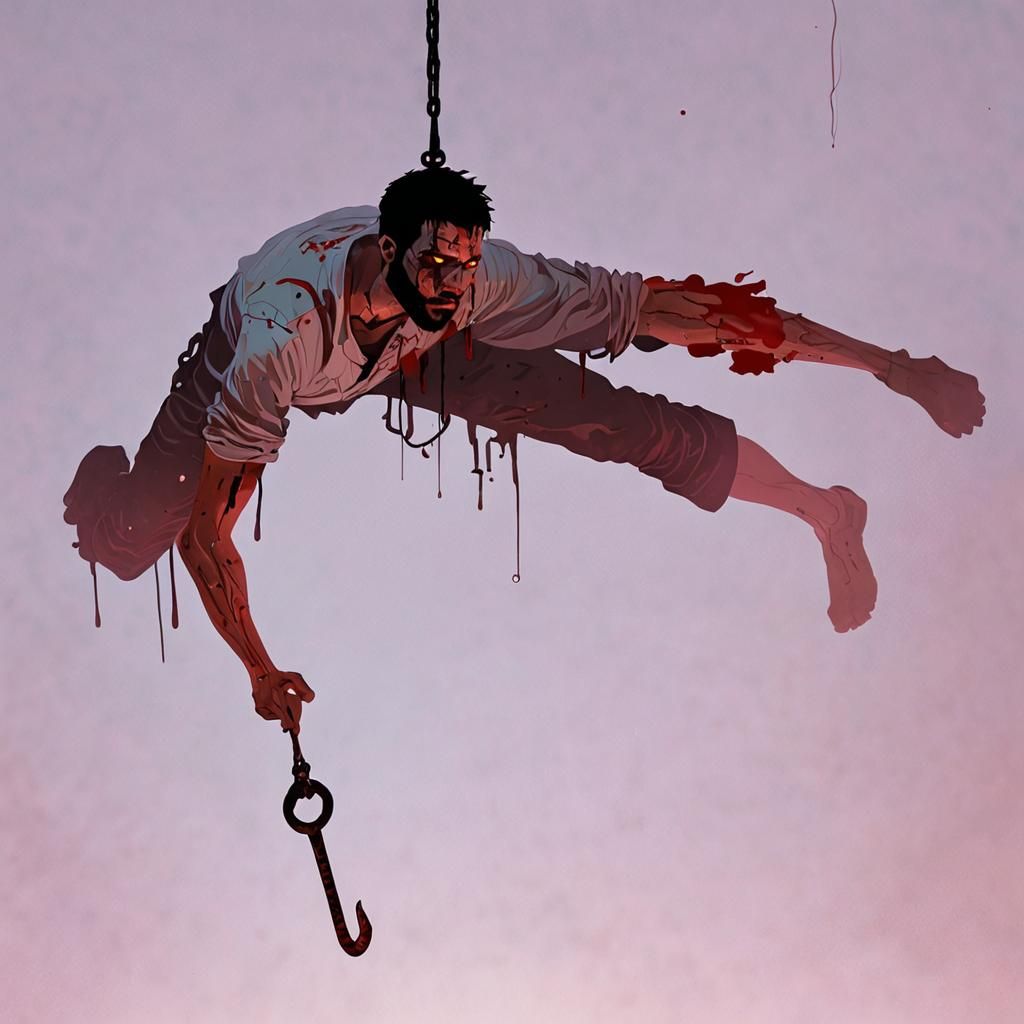 Tortured Warrior Suffers in Ominous Cenote Scene