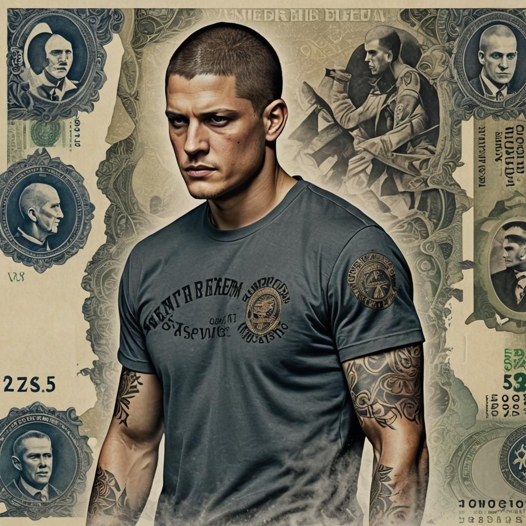 Detailed Tattoo Art: Prison Break Concept
