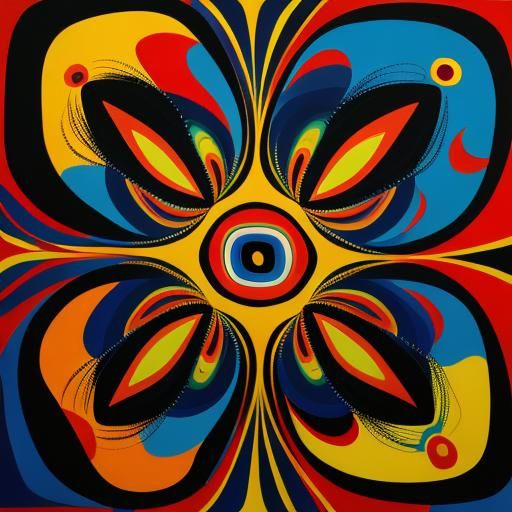 Surreal Pareidolia Faces in Abstract Oil Painting