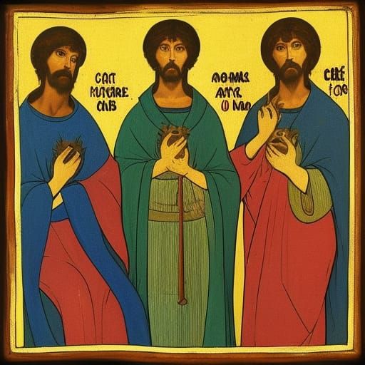 Cat Burial Scene Inspired by Andrei Rublev