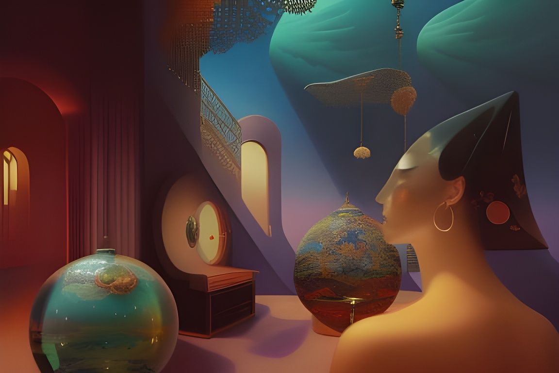 Thriving Submarine City in Steamnouveau Style