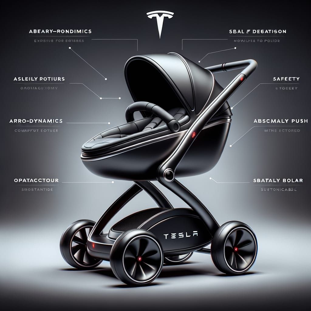 Tesla Baby Stroller: Artist's Design Concept