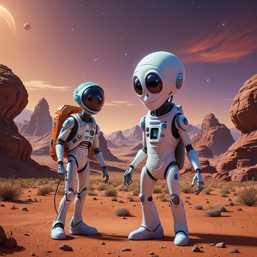 Alien Asks Ghost for Directions to Mars