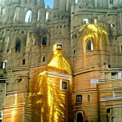 Golden Cathedral: Sparkling Ancient Architecture