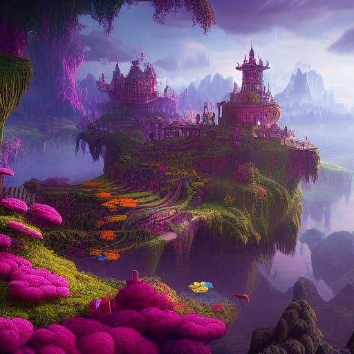 Fantastical World of Imagination in Deep Color