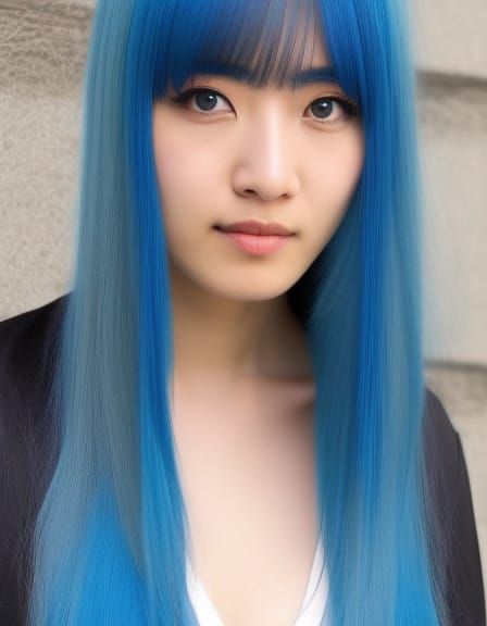 Anime Girl Portrait in Realistic Style