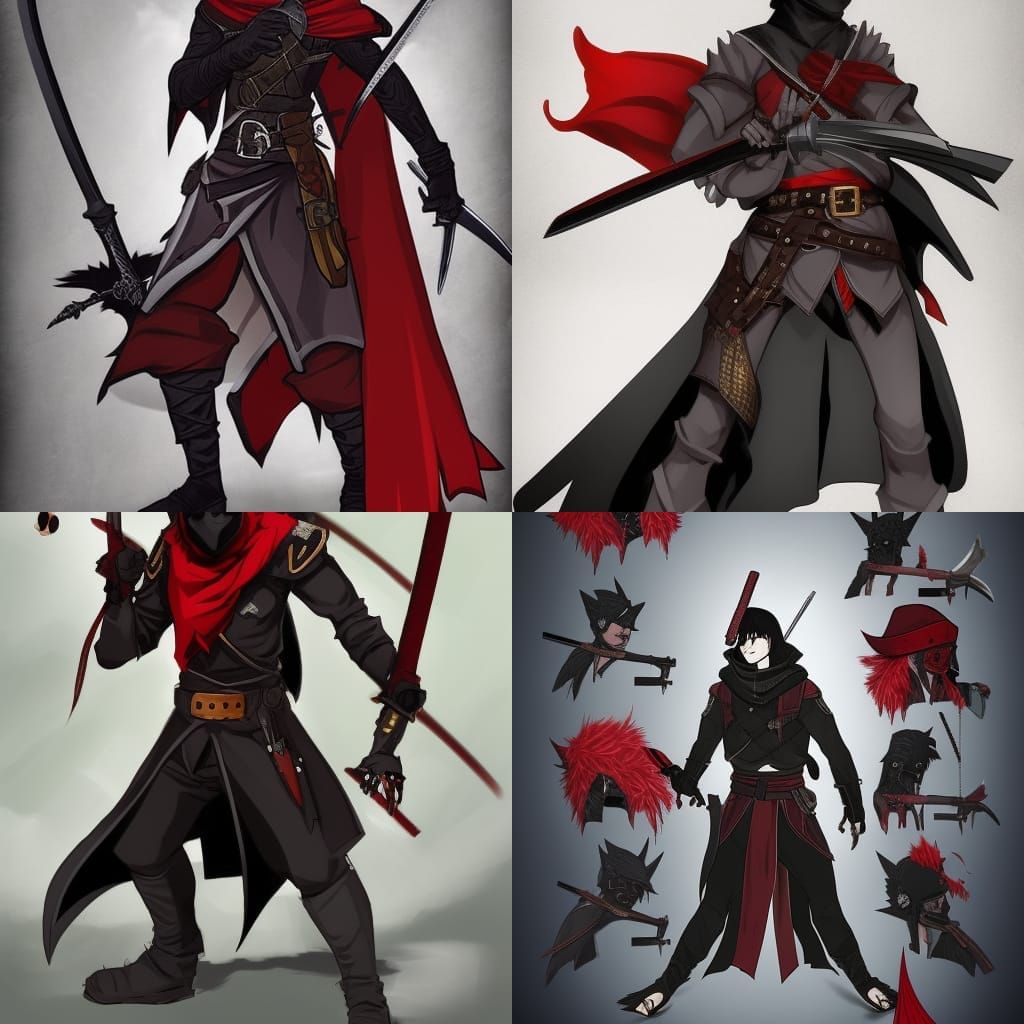 Anime-Style DnD Rogue Ranger with Dual Pistols