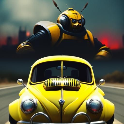 Disney Movie Poster: Herbie the love bug Meets Bumblebee
