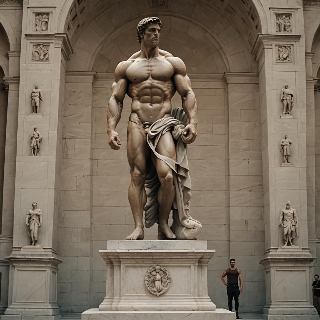Colossal Roman Bodybuilder in St. Peter's Arch