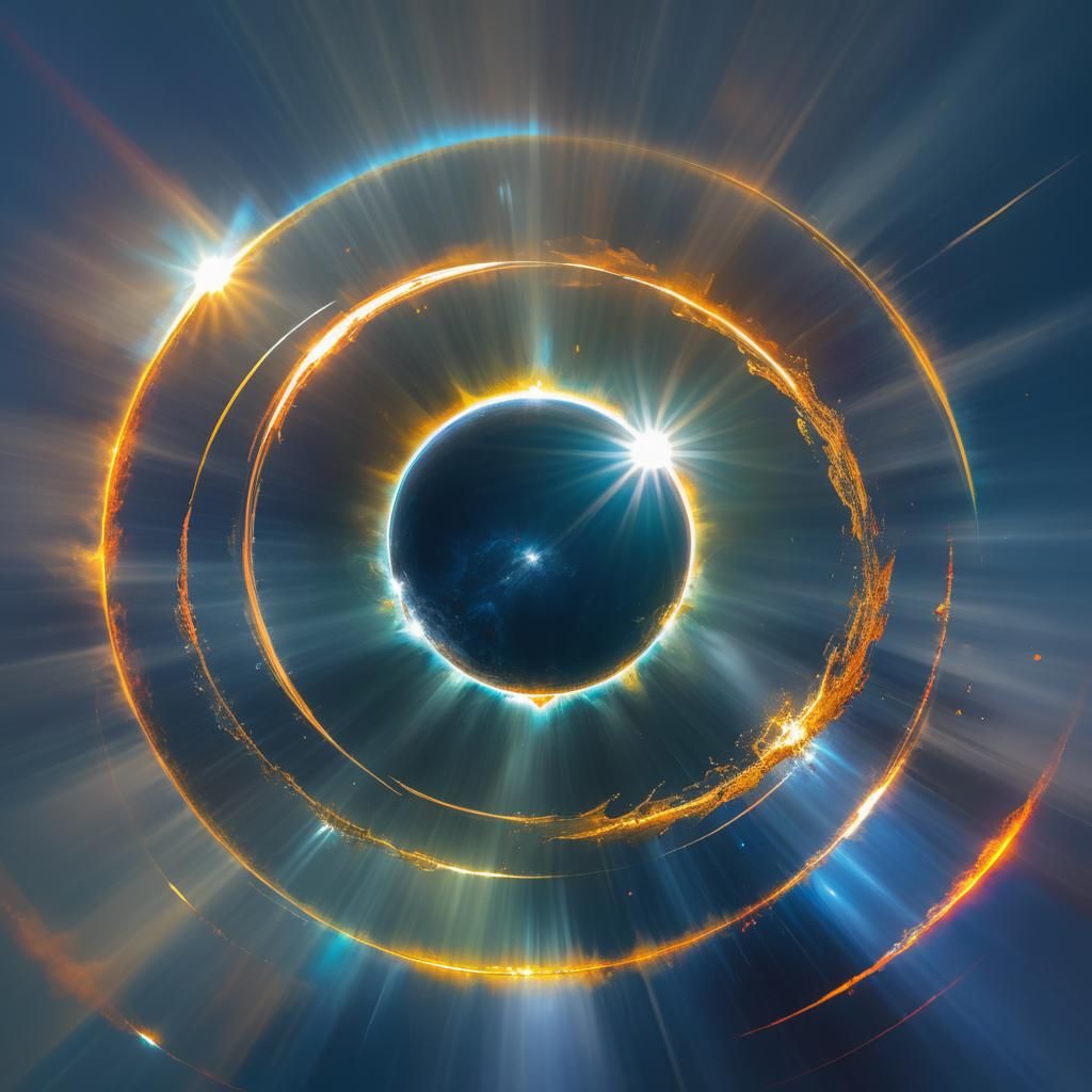 Long exposure shot of rare daytime Solar Halo...