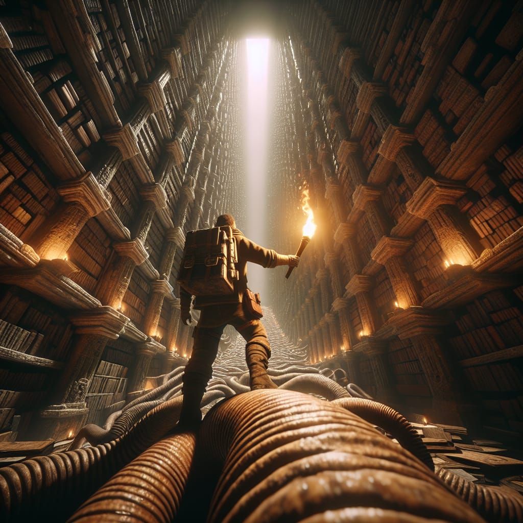 Heroic Adventurer Discovers Ancient Library