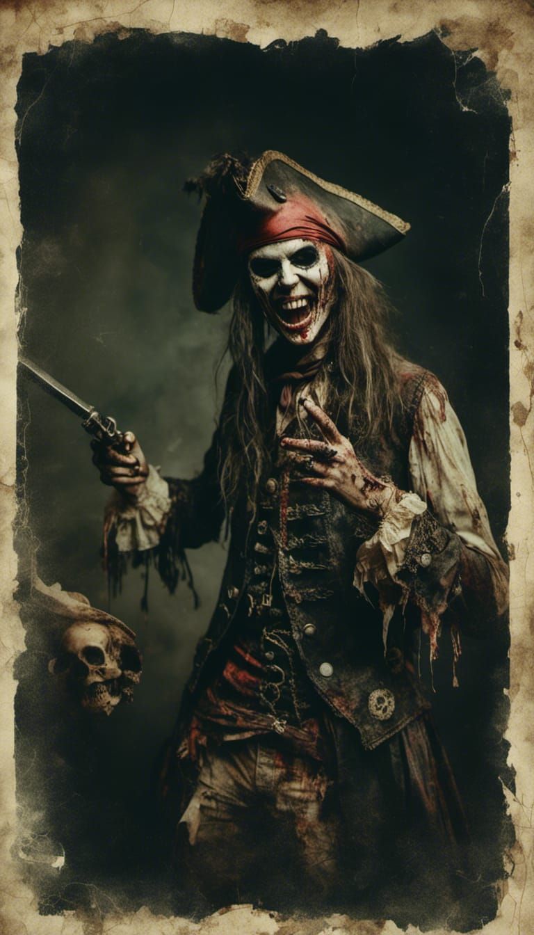 Macabre Evil Pirate Laughing