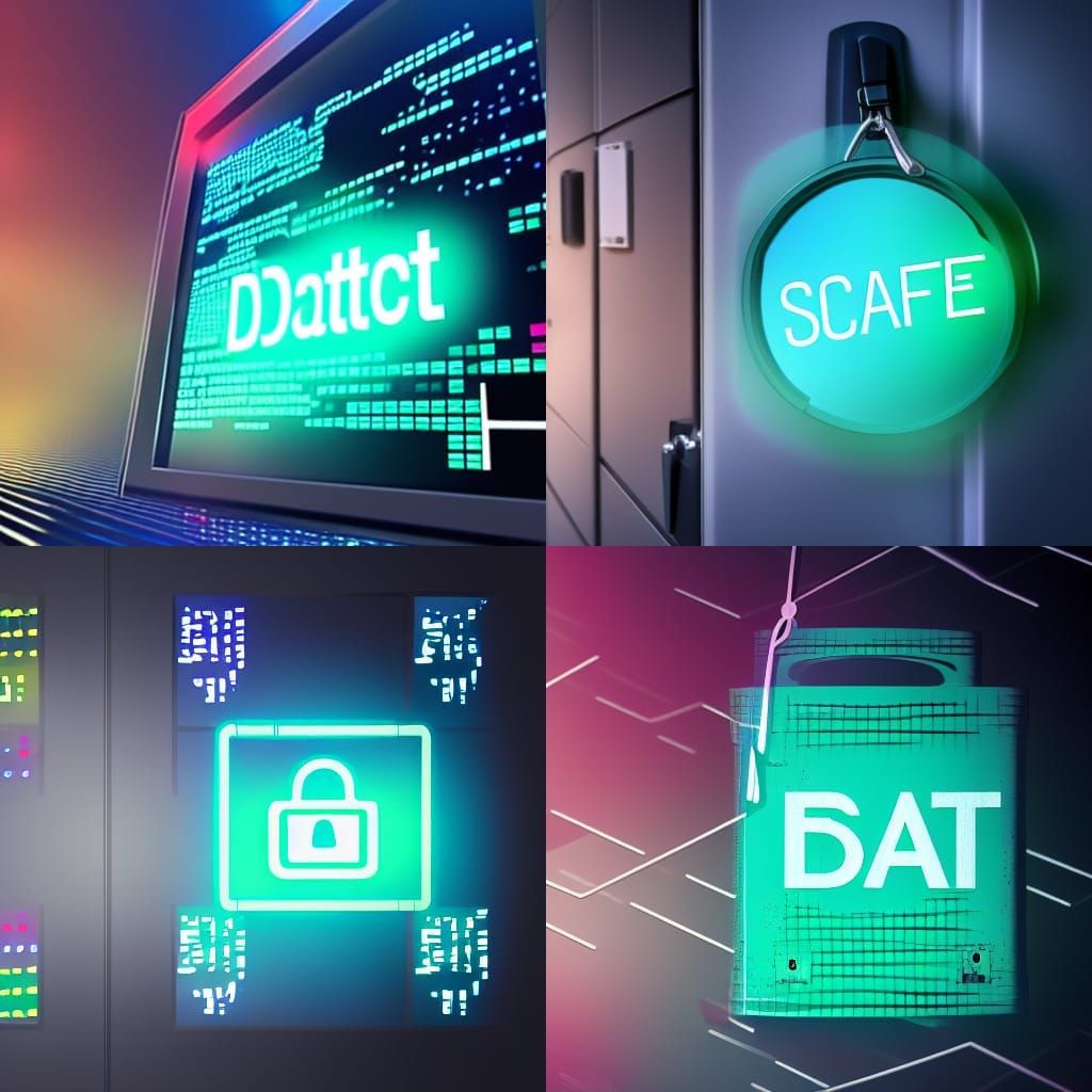 Data Locked: Modern Safe Screen in Cold Colors