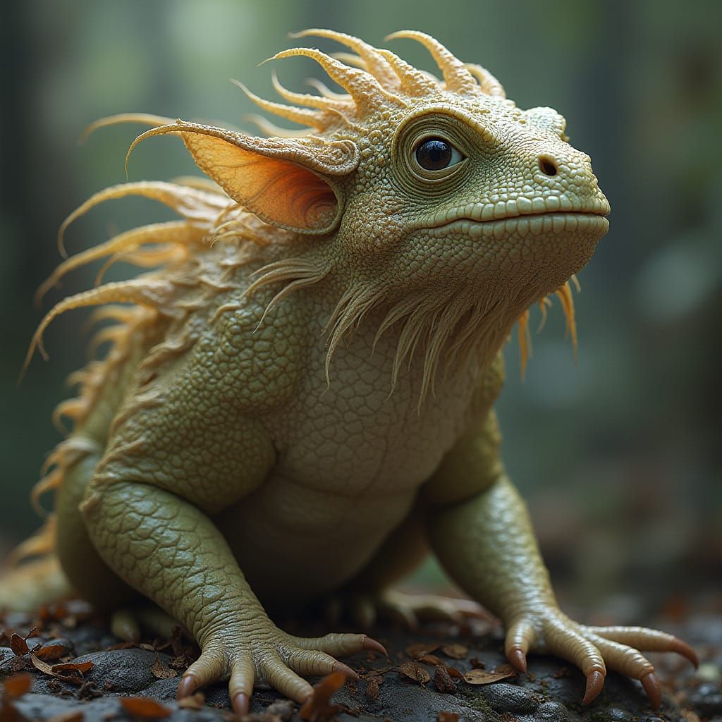 Majestic Fantasy Creature Standing Tall