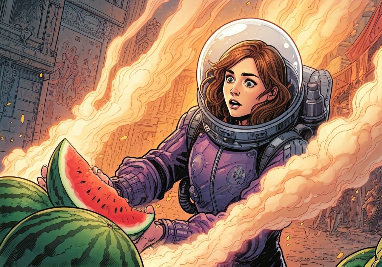 Clara Oswald's Cosmic Watermelon Mishap in Whimsical Comic S...