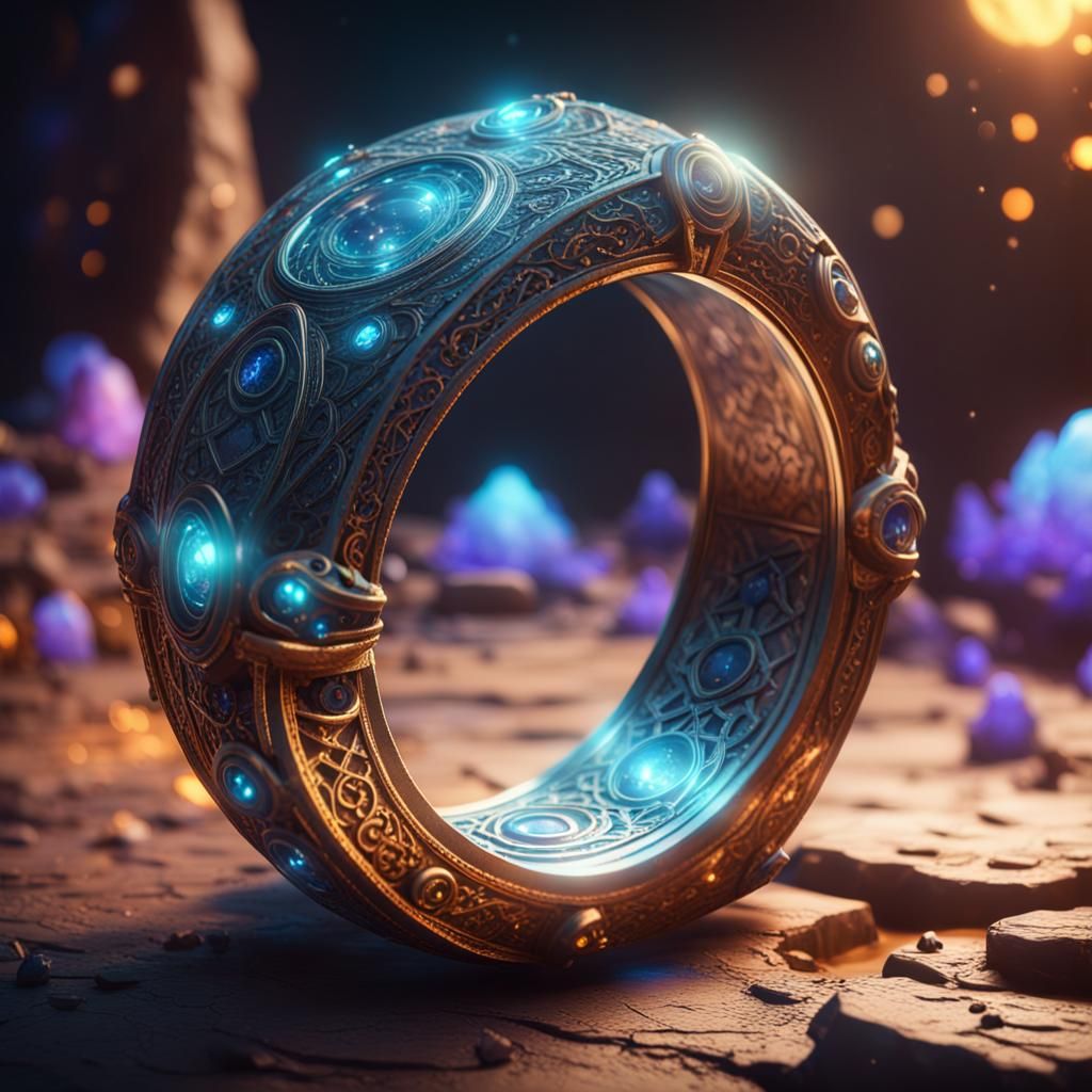 Dreamlike Magic Ring of Elements: 3D Game Cinematic
