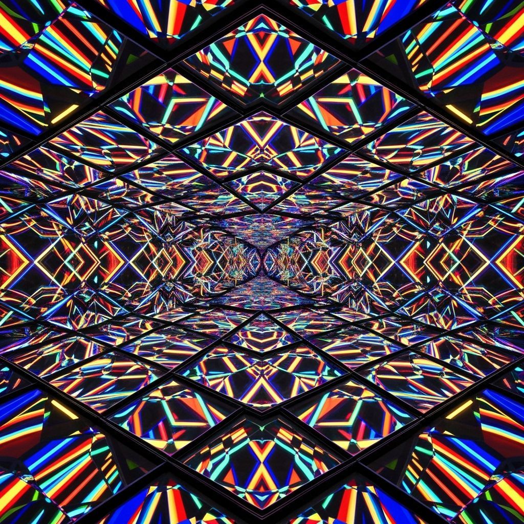 Vibrant Kaleidoscope of Symmetrical Patterns
