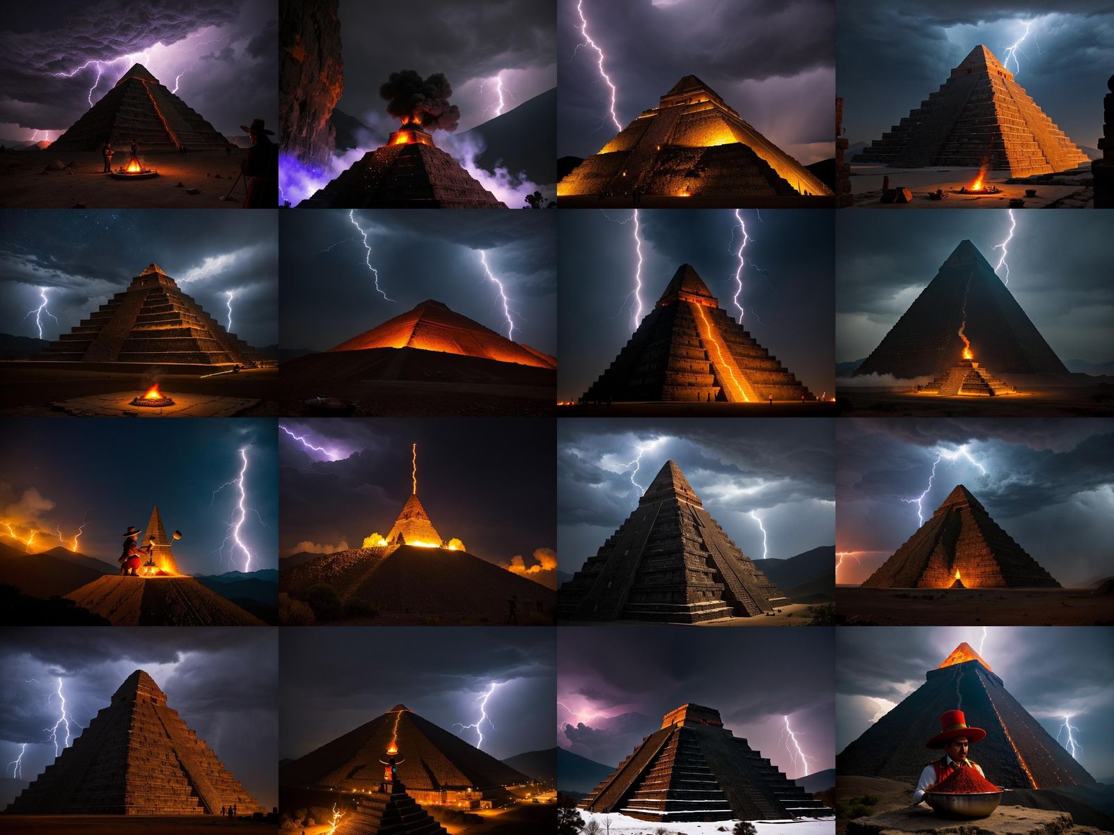 Sorcerer's Spicy Ritual at Mexican Pyramid