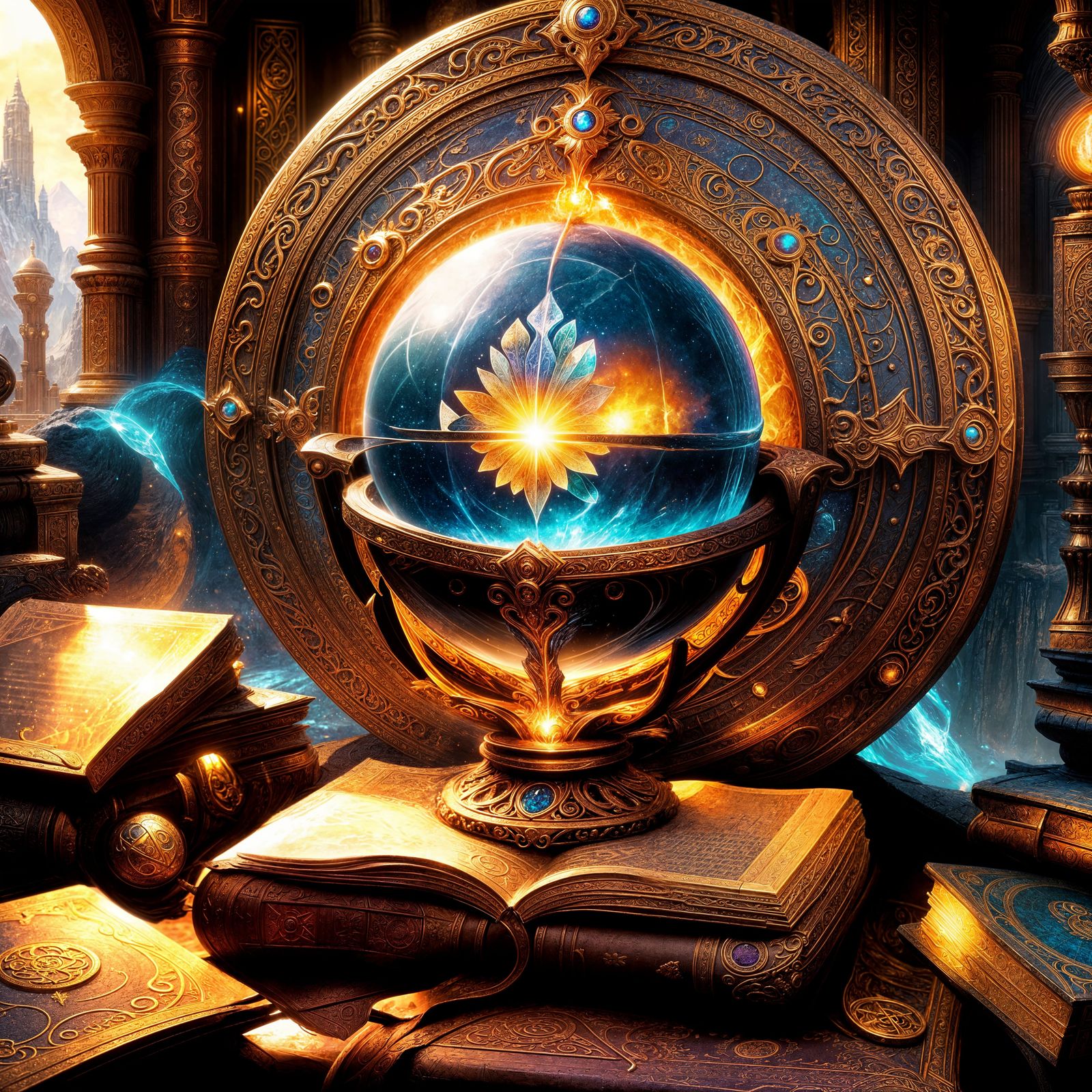 Soul Magic Symbol in Detailed Fantasy Art