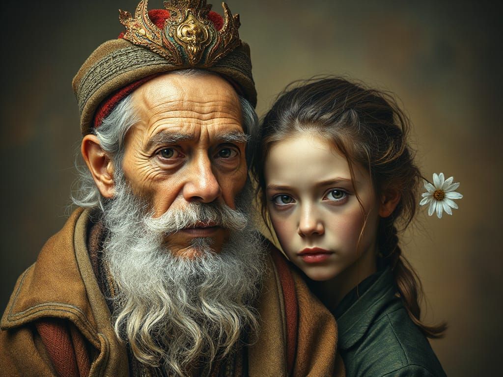 Generational Portrait in Hyper-Realistic Style