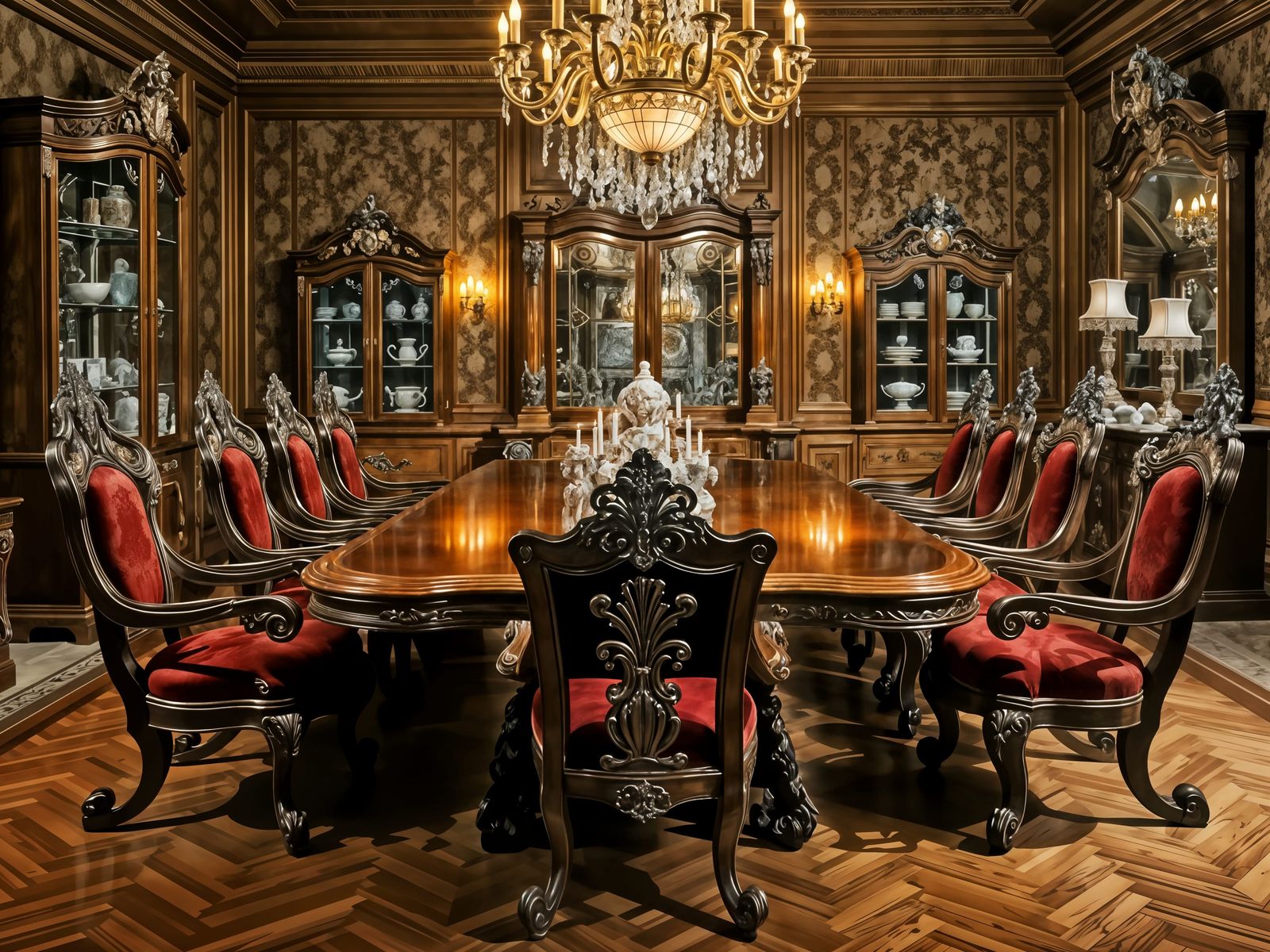 Grand Baroque Dining Room Furniture Masterpiece