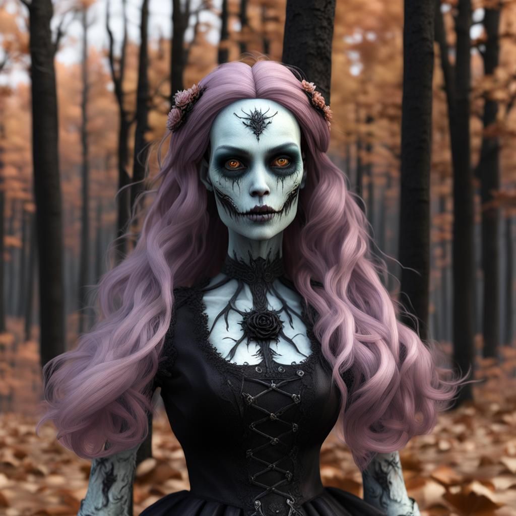 Hyper-Realistic Living Dead Doll in Pastel Colors