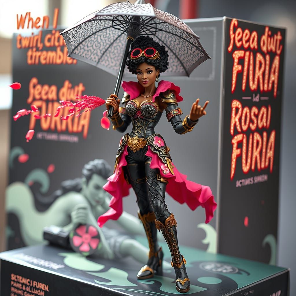 Glittery Box Art: Afro-Mexican Steam Siren Dances with Dange...