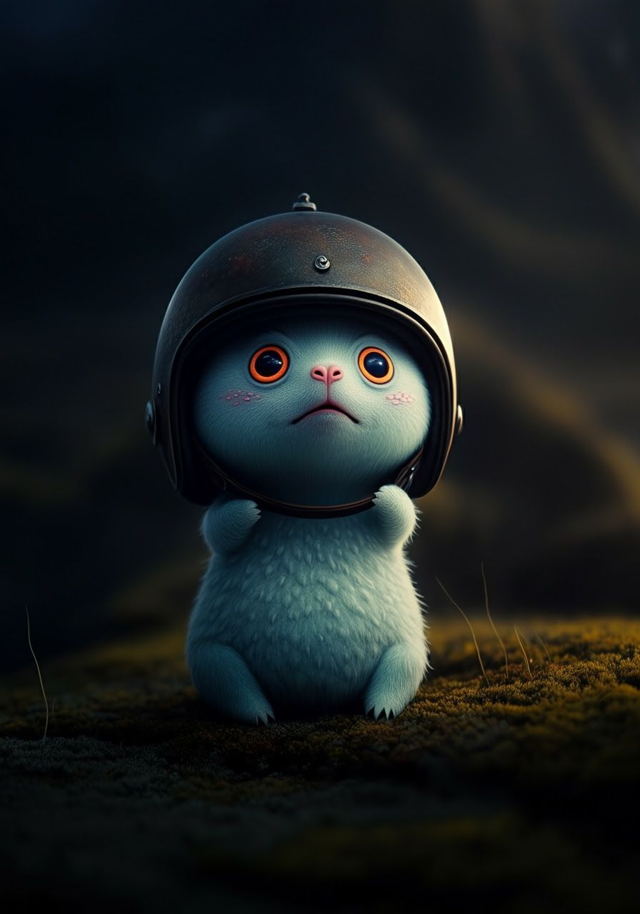 Cartoon Priamas Cover My Eyes in Funny Helmets