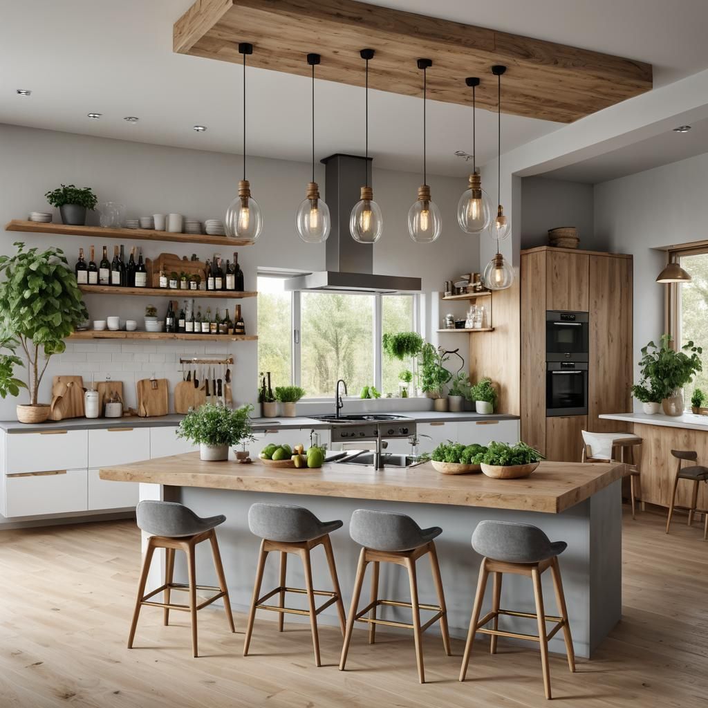Modern Scandinavian Kitchen Interior Design