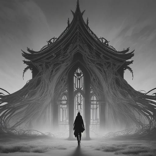 Surreal Doorway to a Mystical Domain