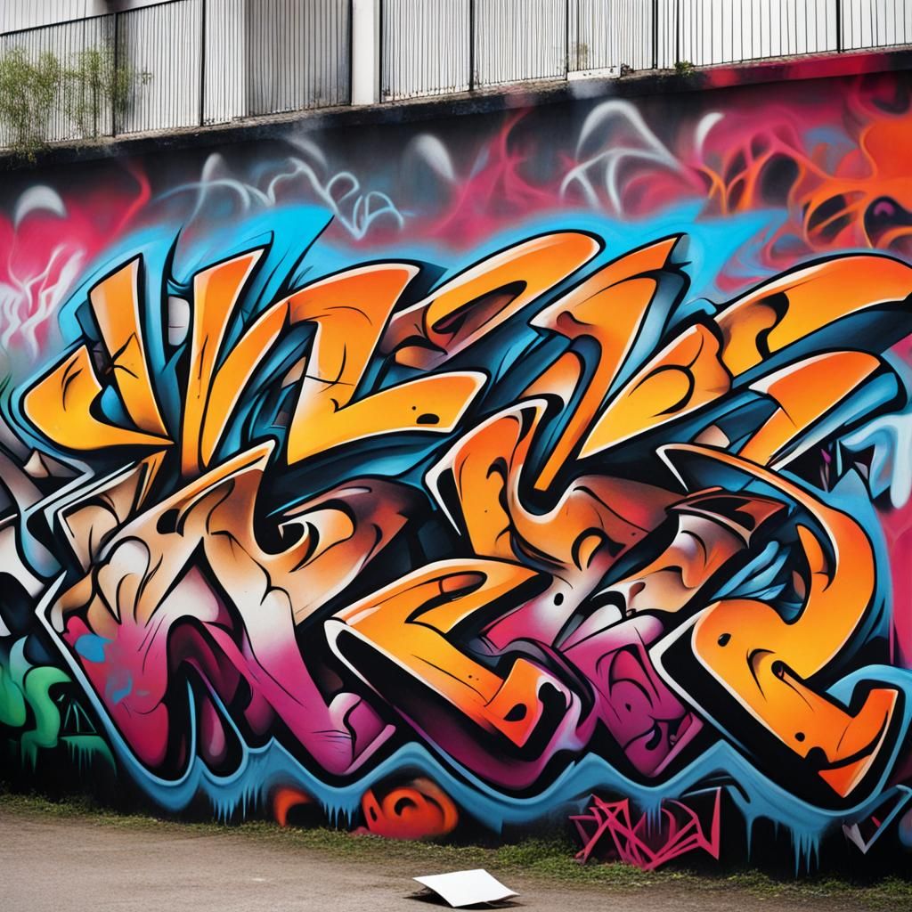 Vibrant Wild Style Graffiti Art