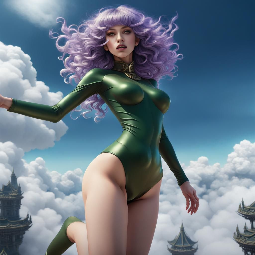 Tatsumaki violet hair!