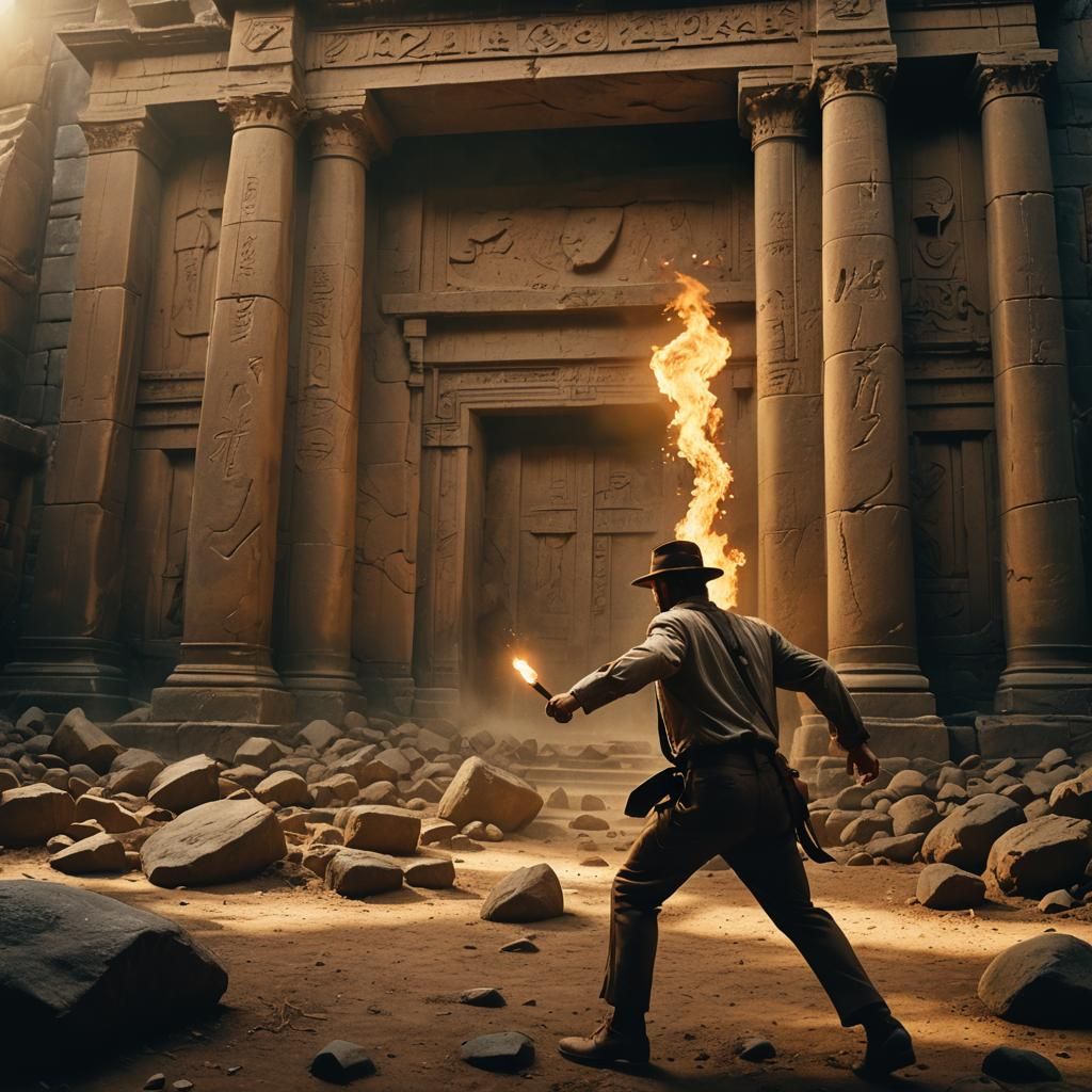Indiana Jones Escape: Cinematic Film Still