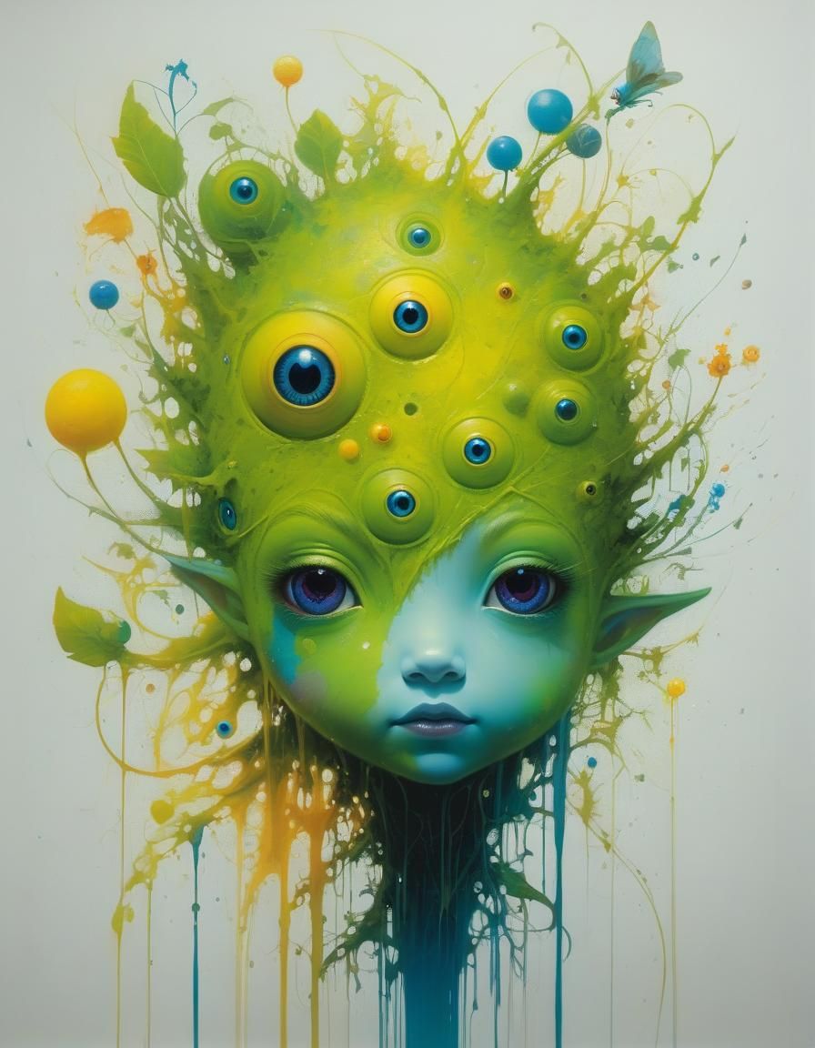 Surreal Figures in Bold Digital Art