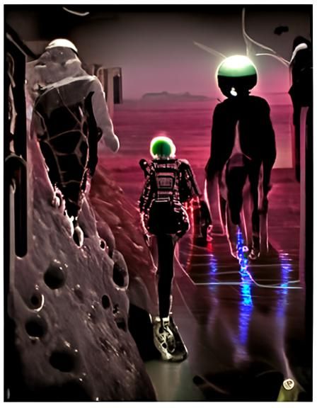Moonwalk: Aliens and Androids in Cyberpunk Style