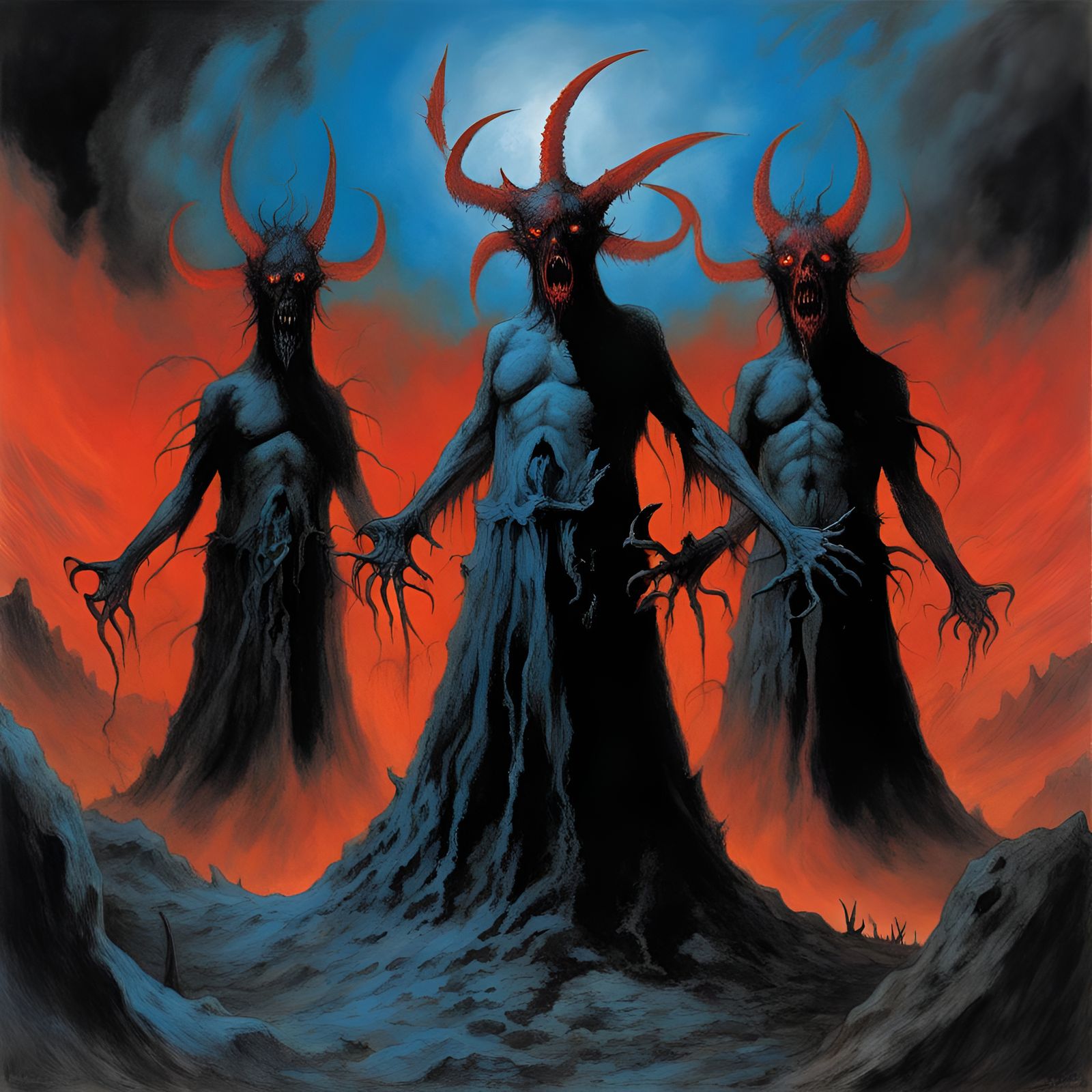Demonic Encounter in Hell: Black Metal Cover Art