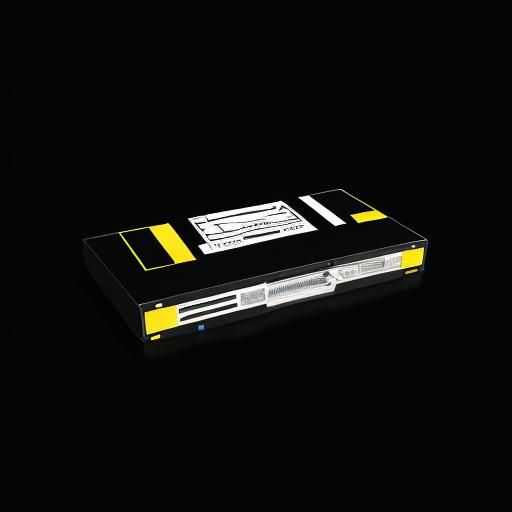 Pop Art VHS Tape in Bauhaus Style