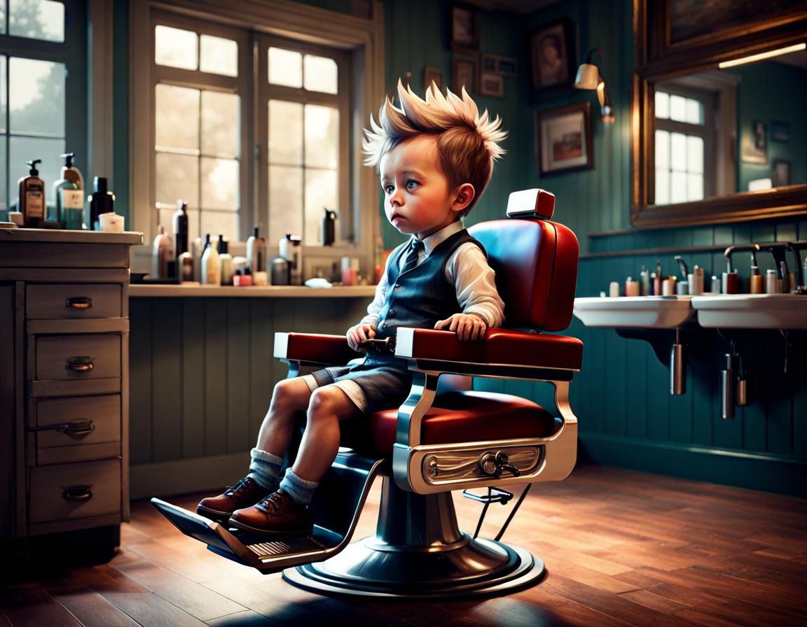 Mikey's First Haircut