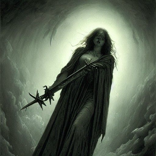 Death Angel in Horror Style