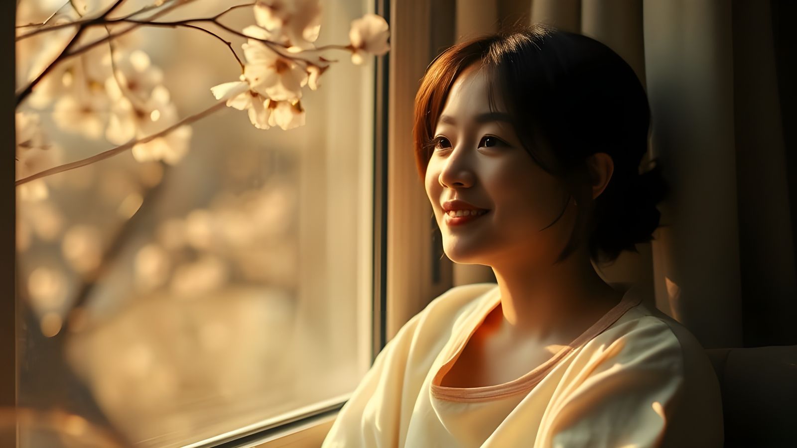 Hospital Window at Dawn: Cinematic Film Still